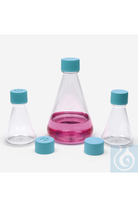 Erlenmeyerkolben-1000ml-PETG-Dichtkappe-steril Erlenmeyerkolben,  mit Schraubverschluss,...